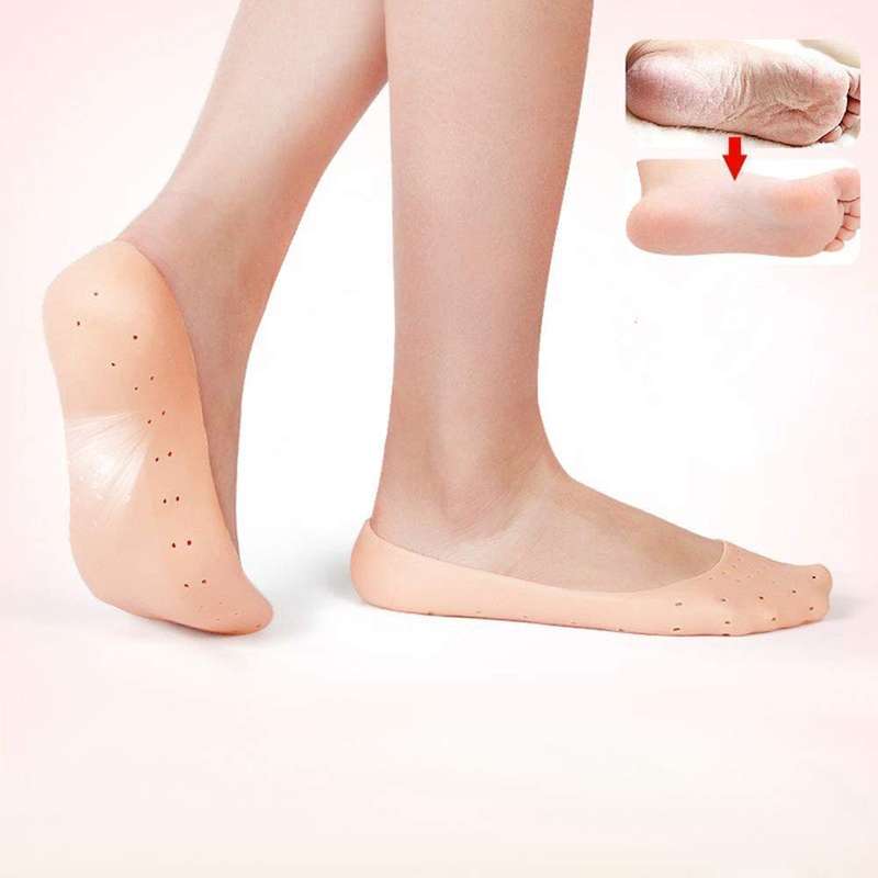 Two Pairs Of Silicone Feet Moisturizing Socks-Care Foot Socks