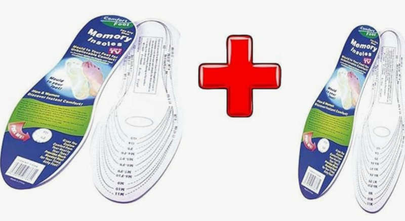 Two Pairs of Memory Foam Insoles