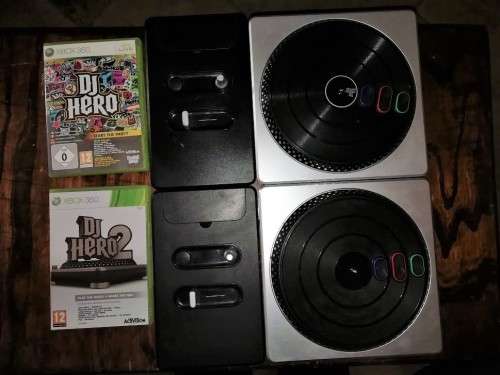 DJ Hero 1 & 2 + 2 Controllers (X360)