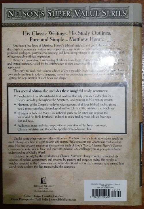 Matthew Henry`s Concise Commentary on the whole Bible
