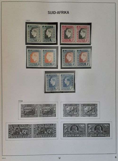 Union of South Africa Davo stamp album - Deventer and Holland edition