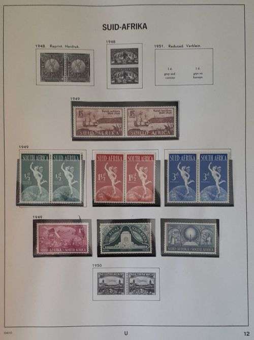 Union of South Africa Davo stamp album - Deventer and Holland edition