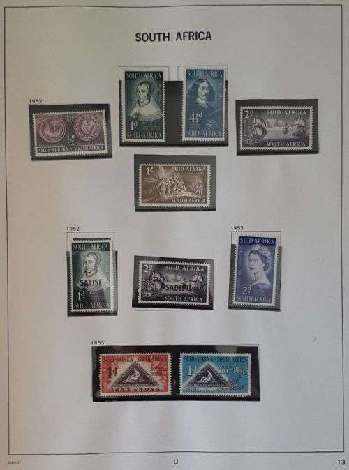 Union of South Africa Davo stamp album - Deventer and Holland edition