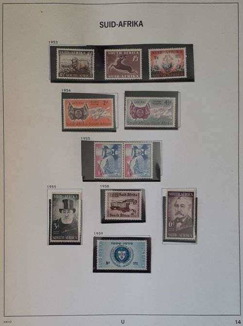 Union of South Africa Davo stamp album - Deventer and Holland edition