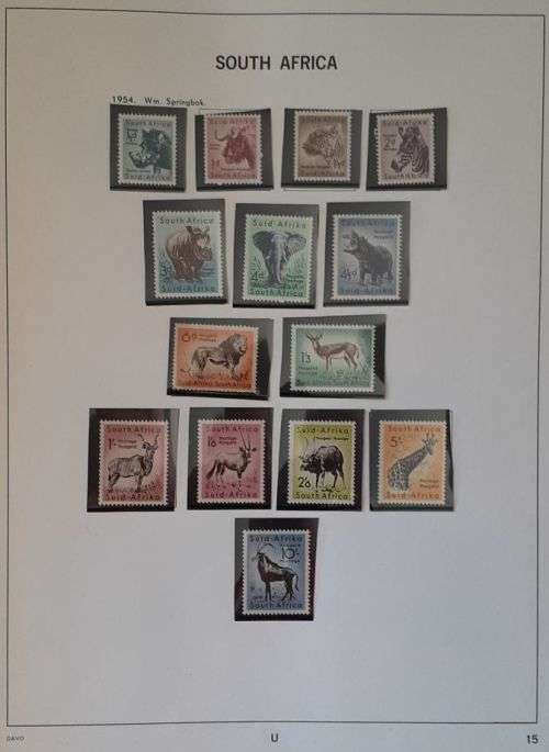 Union of South Africa Davo stamp album - Deventer and Holland edition