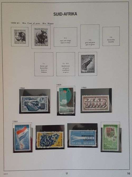 Union of South Africa Davo stamp album - Deventer and Holland edition