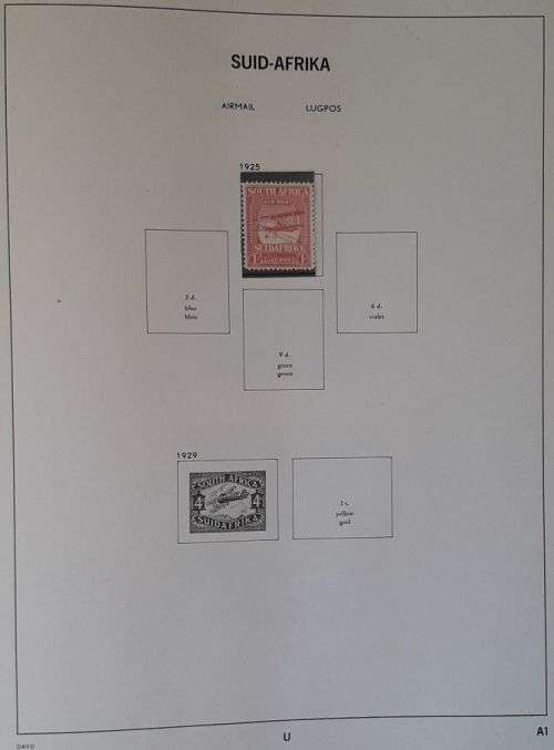 Union of South Africa Davo stamp album - Deventer and Holland edition