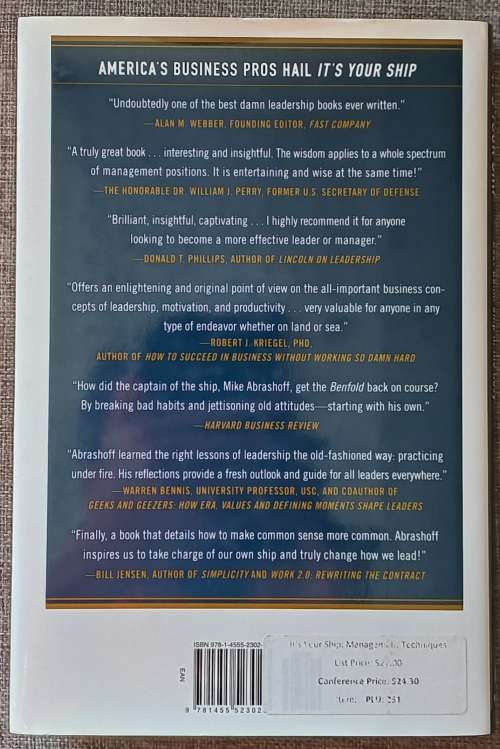 It`s your ship - Captain D. Michael Abrashoff Management techniques