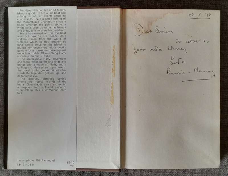 The eye of the tiger - Wilbur Smith 1975 first edition