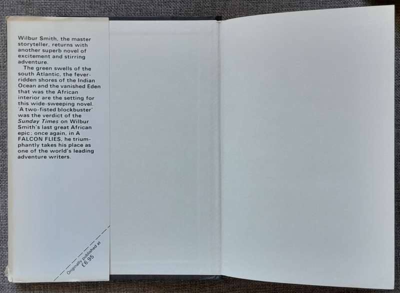 A falcon flies - Wilbur Smith Hardcover 1980 first edition in very good condition