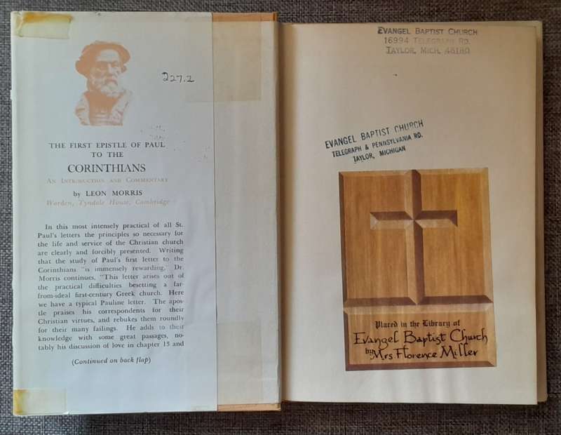 Tyndale Commentaries on First Corinthians - Leon Morris