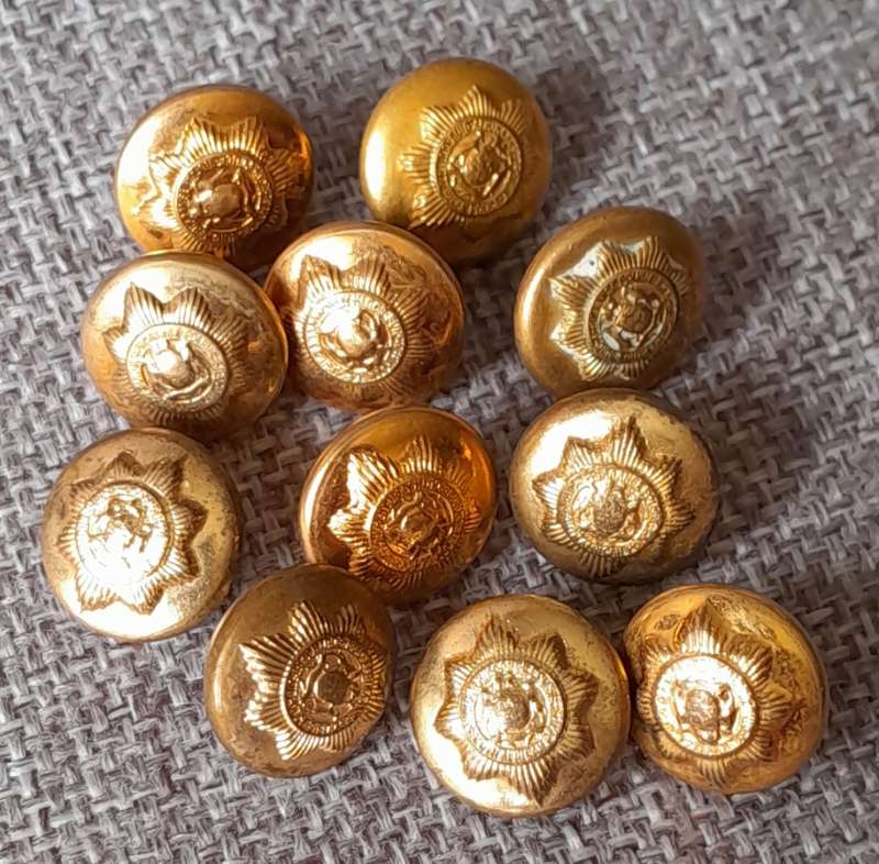 South Africa Police Brass Buttons - Lot of 22