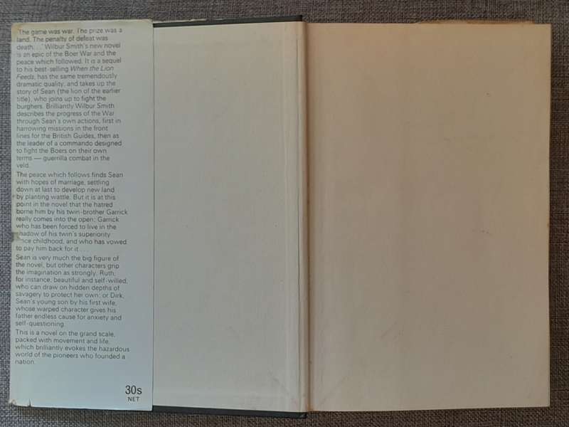 The Sound of thunder - Wilbur Smith Hardcover 1966 First edition
