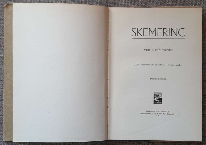 Skemering - Verse van Totius