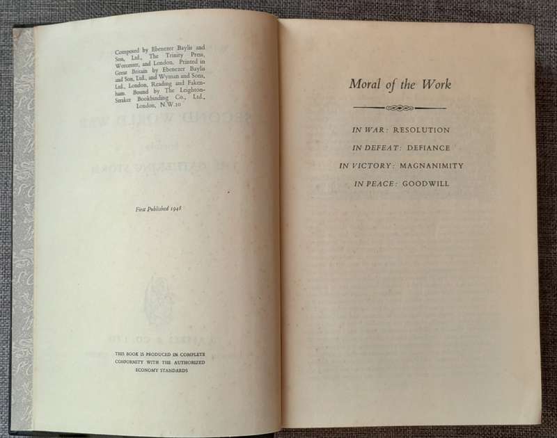 The second world war - Winston Churchill 1948 First Edition