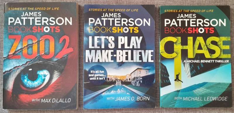 Chase, Zoo2 and Let`s play make believe Bookshots - James Patterson