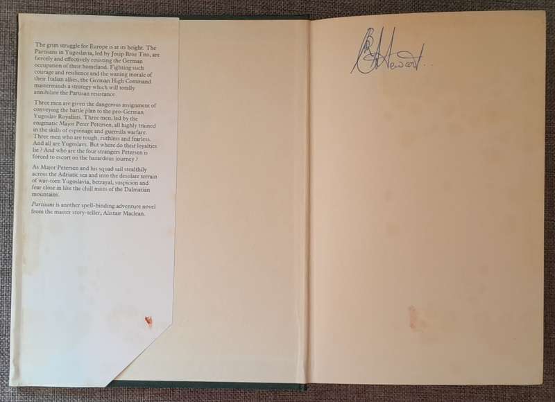 Partisans - Alistair Maclean (Hardcover 1982 First edition)