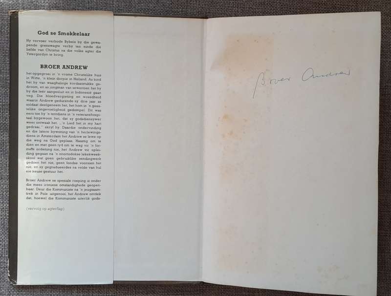 God se Smokkelaar - Brother Andrew (Signed Hardcover)