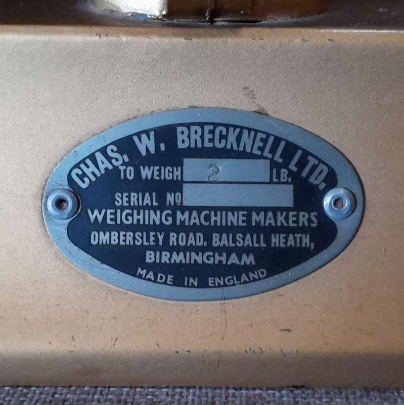 Antique 2lbs Brass Birmingham scale