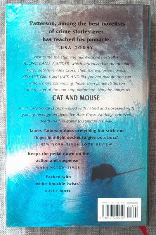 Cat and Mouse - James Patterson (Hardcover) UK 1997 First Edition