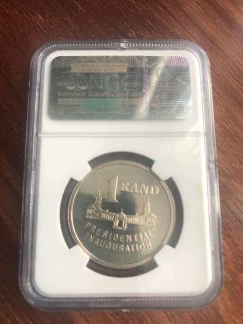 1994 SA R1 Presidential Inauguration Silver Coin - NGC PF68 Ultra Cameo