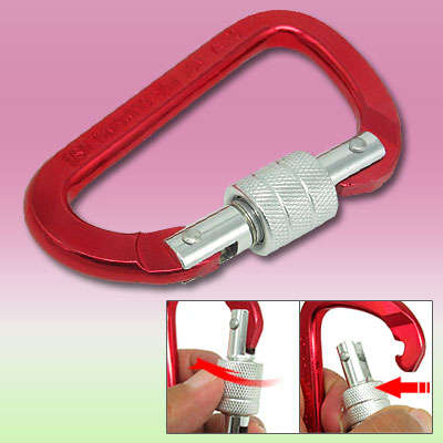 Red Carry Item Rope Hang Aluminum Carabiner