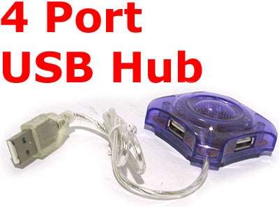4 Port USB HUB for PC, Laptops, Notebooks