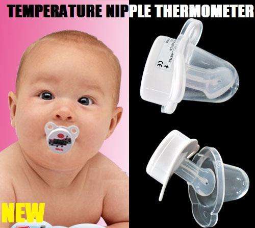Digital LCD Nipple Thermometer Degree Fever Child Baby