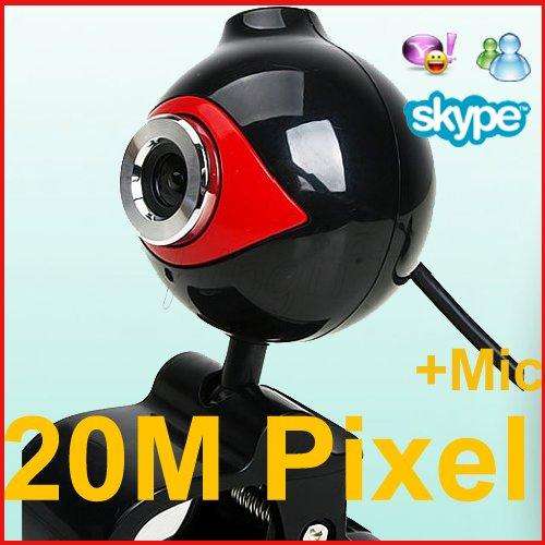 20M Mega Pixels Dual Core Digital Webcam Camera Web Camera + Mic