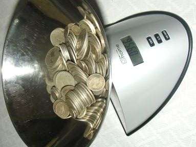 955 grams, 50% Silver Union Coins