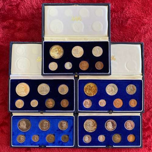 Complete (25 Sets) Collection of RSA 2nd Decimal Proof Sets [1965 to 1989]