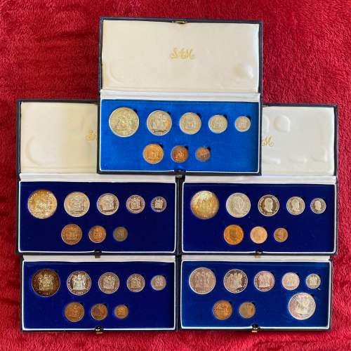 Complete (25 Sets) Collection of RSA 2nd Decimal Proof Sets [1965 to 1989]