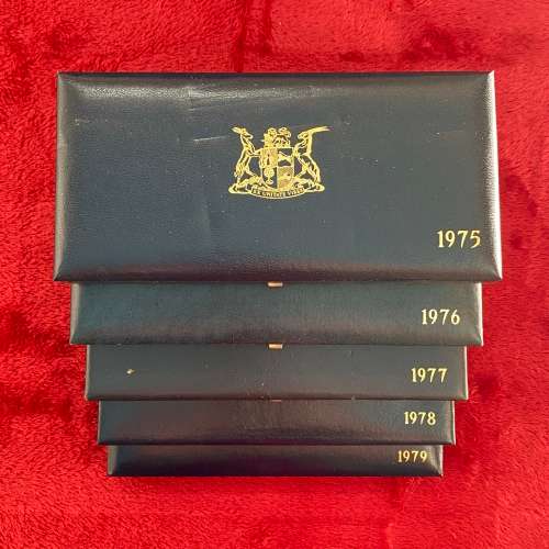 Nice Collection (5 Sets) of RSA 2nd Decimal Proof Sets [1975 to 1979]