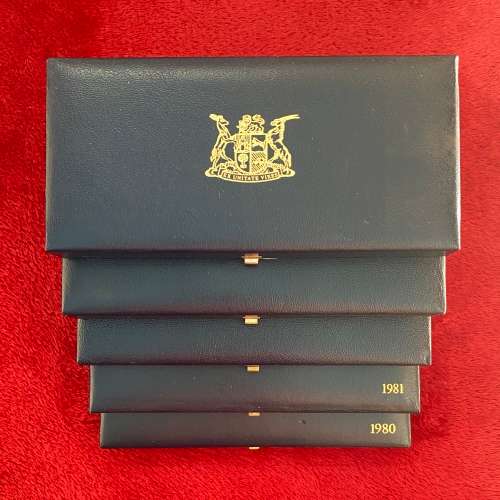 Nice Collection (5 Sets) of RSA 2nd Decimal Proof Sets [1980 to 1984]