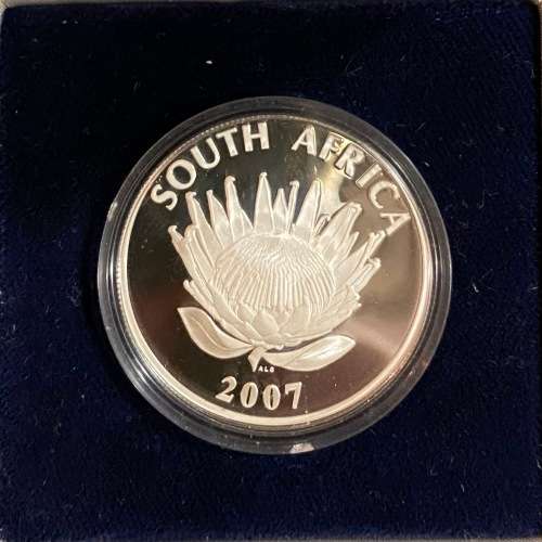 Stunning RSA 2007 De Klerk Silver Protea R1 (Original Casing)