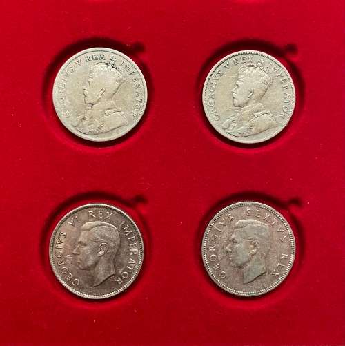Nice Collection (4x) of Union Silver Florins [1927, 1930, 1945, 1949] - Bid per Coin
