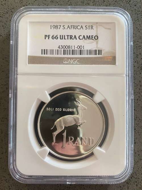 Graded Proof RSA 1987 Silver R1: NGC PF66UC