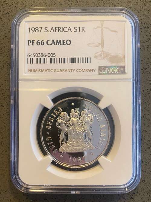 Graded Proof RSA 1987 Silver R1: NGC PF66CA