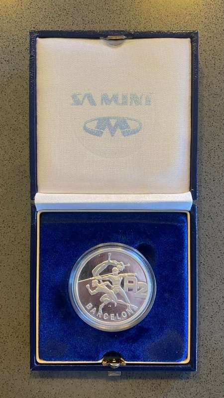 Brilliant Proof RSA 1992 Olympics Silver R2 - 1 oz