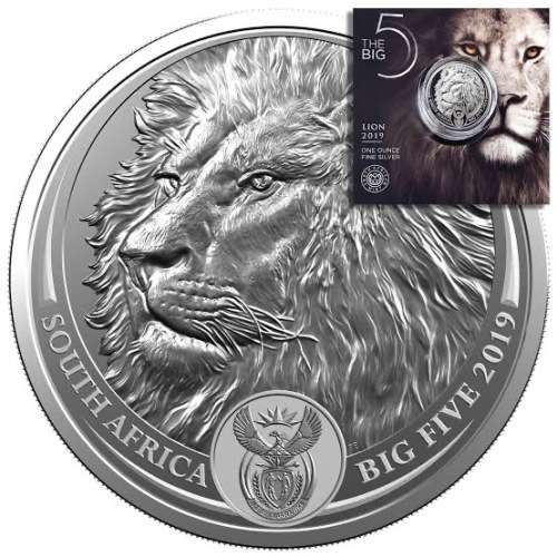 Stunning Complete Collection (5 Coins) of RSA Big 5 Series 1 BU Fine-Silver R5`s