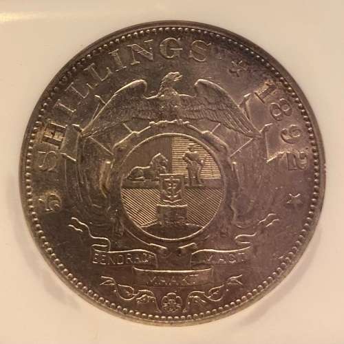 Loveley Graded ZAR 1892 Silver Single Shaft Crown (5S): NGC AU50