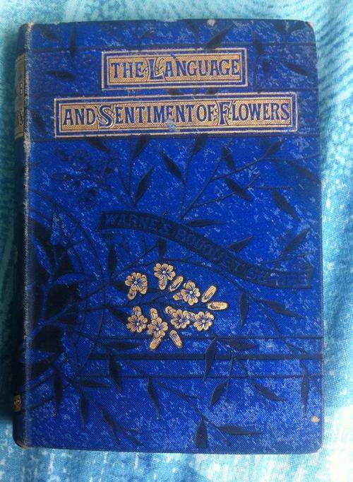 Antique Miniature Book +- 105mm x 148mm - The language and Sentiment of Flowers - Warne