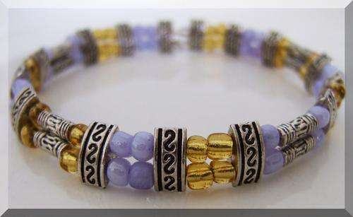 STRIKING!!! HAND CRAFTED BRACELET WITH TIBETAN SILVER BEADS