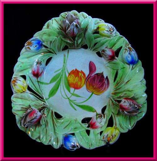 BEAUTIFUL!!!! STUNNING LARGE ITALIAN FRUIT BOWL - STAMPED