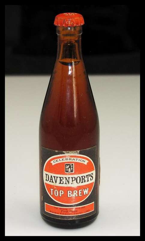 ***1960 'S*** MINI 1960'S DAVENPORTS TOP BREW ALE IN VINTAGE BOTTLE