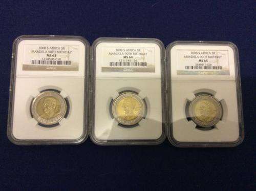 2008 Set of 3 graded coins