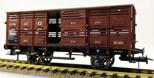 FLEISCHMANN 5841K PRUSSIAN CATTLE WAGON (HO)