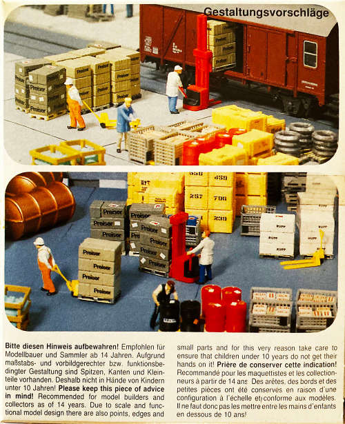 PREISER 17100 CARGO PIECES (HO)