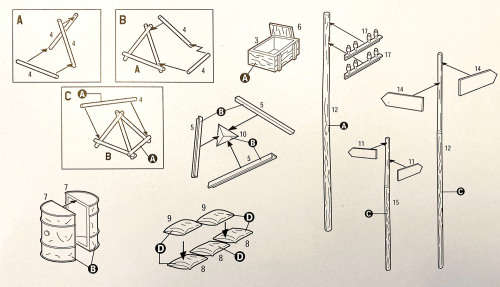 ITALERI 6049 WW2 BATTLEFIELD ACCESSORIES