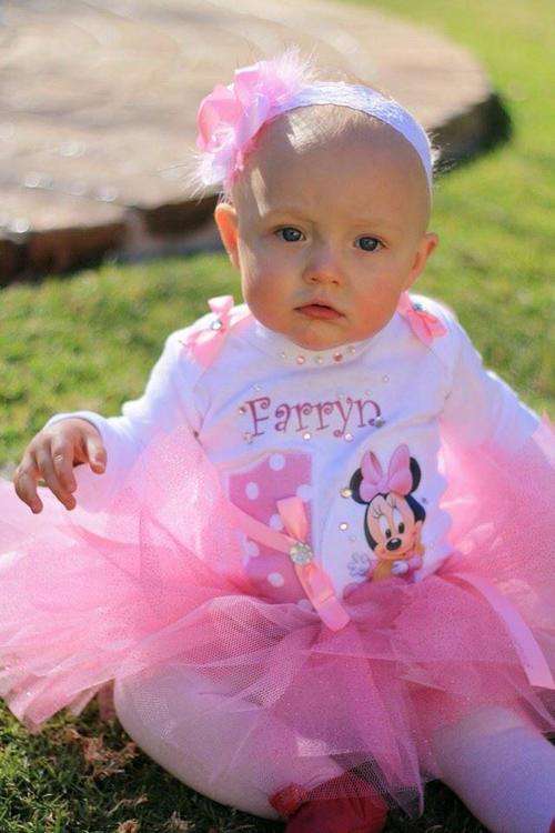 Baby minnie mouse birthday tutu theme set personalised
